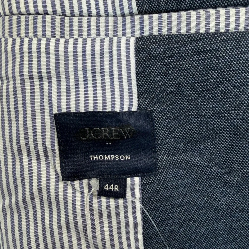 J.Crew Mens Size 44R Thompson Blazer Navy Melange Knit Cotton Blend BW430 NWT